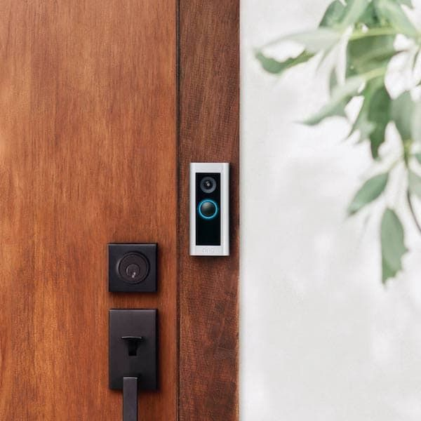 Home security doorbell camera for monitoring front entryway