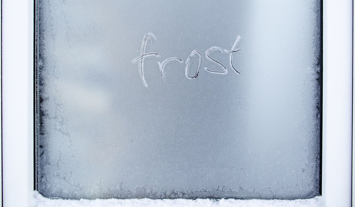 ice forming on windows