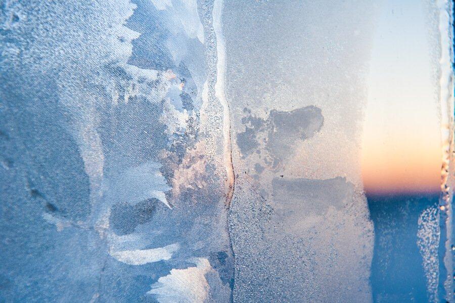 ice on windows